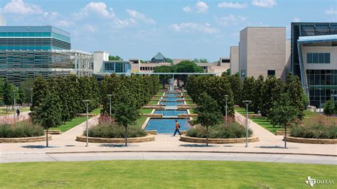University of dallas campus - University of Dallas Campus. The campus of the University of Dallas sits on 215 acres of land located in the second-largest city in Texas. The campus is just 10 miles away from the local airport, 15 minutes away from downtown Dallas, and only 15 minutes away from the international airport giving ease to students coming from overseas.